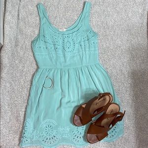 Pins and Needles Teal Summer Dress Size Small EUC